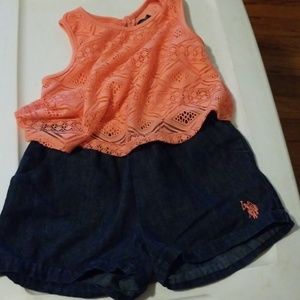Romper uS Polo girls romper
